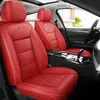 Almofadas de assento de carro personalizadas, adequadas para todas as estações, almofadas de assento de couro Nappa para cinco lugares, cobertura total, assentos dianteiros individuais ou duplos