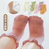 Calcetines para Niños, Calcetines de Verano Finos y Transpirables para Bebés, Calcetines para Bebés Recién Nacidos de Primavera y Otoño, Calcetines de Malla de Caña Media, Borde Fruncido de Algodón y Seda