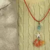 Colar Lindo e Único de Peixe-Palhaço Laranja e Peixe Azul com Contas de Criaturas Marinhas, Mesmo Estilo do Xiaohongshu, Presente