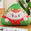2025 Festival del Bote del Dragón Almohada de Dumpling de Arroz Artificial Juguete de Peluche Muñeco de Tela Estampada Muñeco Regalo para Eventos Se Puede Estampar con Logotipo