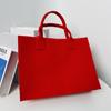 Bolsa de fieltro de gran capacidad con texto impreso, bolsa de fieltro para estudiante, bolsa de celebridad de internet, logotipo de empresa, fabricante mayorista de bolsos