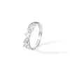 Rueda de la Fortuna Estrella Pareja Anillos de Pareja Abribles Plata de Ley S925 Nicho Diseño de Alta Gama Anillo Versátil Joyería al por Mayor