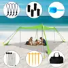 Toldo de Praia Lycra Transfronteiriço Proteção Solar Externa e Frescor Lycra Elástico em Quatro Lados Tenda Toldo para Acampamento à Beira-Mar