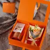 Regalo creativo de vacaciones para niñas para darle a mamá o a la maestra: ramo práctico de claveles con fragancia duradera set de regalo