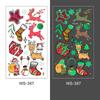 Pegatinas de Tatuaje Luminosas de Dibujos Animados Navideños Transfronterizas para Niños, Pegatinas de Tatuaje Luminosas Desechables para Fiesta de Año Nuevo