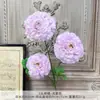 Flores Artificiais de Carpa de 3 Cabeças, Flores Artificiais de Seda, Arranjos de Flores de Plástico, Decorações para Salão de Casamento, Decorações para Sala de Estar