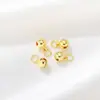 Anillo Abierto de Oro de 14K que Conserva el Color, Colgante de Campana, Pulsera o Collar Hecho a Mano para DIY, Colgante de Cuentas, Materiales para Joyería, Accesorios, Venta al por Mayor