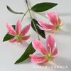 Simulação flor 3 chama lírio cena de casamento layout decoração para casa flor artificial tiro adereços fábrica atacado