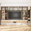 Gabinete de Fondo para Jefe de Oficina Gabinete Integrado Almacenamiento Integrado Gabinete de Pared Tv Pequeño Hogar Librero Decoración