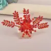 Nuevo peine para el cabello de novia tocado multicolor color strass peine cabeza de bola placa para el cabello lateral pasador decorativo DZ138