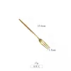 Estilo Portugués 304 Oro Espejo Cubiertos para Comida Occidental Cuchillo y Tenedor para Bistec Tenedor y Cuchara de Postre Cuchara de Café Palillos