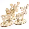 Xingcheng adornos decorativos de madera navideños transfronterizos adornos para escaparates de pueblos navideños creativos DIY hechos a mano Navidad