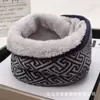 Gorro de cuello grueso y cálido con forro polar de invierno para ciclismo, calentador de cuello a cuadros a prueba de viento, accesorio para chaqueta de plumón, bufanda de cuello falso para protección del cuello
