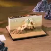 Área Escénica de Xi'An Regalos Culturales Creativos y de Diseño Calendario de Talla en Papel del Palacio de Xianyang Decoración de Escritorio de Oficina Bloc de Notas Estéreo 3D