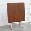 Mesa de Comedor Plegable Cuadrada para Puesto de Alquiler Uso Doméstico Mesa de Comedor Mesa de Mahjong Mesa Cuadrada para el Hogar Mesa Plegable Simple