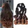 Trenza Sucia Fibra Química Crochet Cabello Peluca Trenza Sucia Africana Rama de Cabello Rollo Grande Cola de Caballo Rollo Natural Tejido Peluca Cola de Caballo