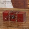 Mini Caixa de Armazenamento Vintage Estilo Chinês Caixa de Joias Embalagem de Joias Caixa de Presente Artesanato em Madeira Adereços de Cinema e Televisão