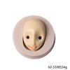 Molde de silicone para boneca proporcional faça você mesmo, molde de silicone para rosto de boneca de argila ultraleve e cerâmica macia