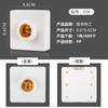 Yaqi Portalámparas de Plástico Boca Plana Portalámparas Decoración del Hogar Araña Redonda Portalámparas E27 Tornillo Montaje Plano Porcelana Impermeable Portalámparas