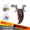 Aço inoxidável 304 ghost lock Phoenix 6 Geração 6 geração sândalo CNC chanfro ébano deserto ferro liso fabricante de estilingue de couro