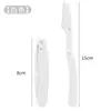 Recortador de cejas seguro para mujeres, antiarañazos, apto para principiantes, unisex, plegable