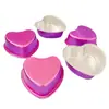 Taza para Hornear Color Amor Engrosada Taza para Pudín Mousse Pastel Especial para Horno Caja Resistente al Horno de Papel de Aluminio Portador de Pastel de Luna
