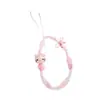 Pulseira de Contas Cartoon Fofa Hello Kitty Adequada para Capas de Celular, Cordão Curto Feminino Versátil e Moderno