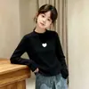 Camiseta de manga larga con cuello redondo, cálida, ajustada y cómoda, estilo nuevo, de forro polar alemán de doble cara, capa base para niños, top casual, ropa para niñas