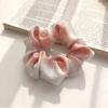 Crema Corazón Dulce Estilo Ballet Lazo de Cinta Anillo para el Cabello de Intestino Grueso Estilo Mori Primavera y Verano Accesorios para el Cabello de Diadema de Gama Alta para Niña