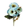 Pintura al Óleo 7 Flores Gerbera Flor Artificial Decoración Floral Decoración de Sala de Estar Flores Ramo de Plástico Flores para Mesa de Comedor