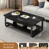 Mesa de Centro para Sala de Estar, Apartamento Pequeño, Nuevo Modelo 2025, Mesa Pequeña de Doble Capa, Estilo Moderno Simple, Adecuada para Apartamentos de Alquiler, Mesa de Centro Simple
