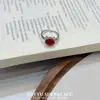 Anillo abierto de estilo nuevo con gatito y estrella incrustados de circonita, nicho de lujo ligero con un toque de alta gama, anillo simple apilable de piedras preciosas de colores para mujer