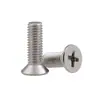 En Stock, Entrega Inmediata Tornillos para Máquina de Acero Inoxidable 304 Estándar Americano con Ranura de Cruz #2 - #10 Tornillos de Cabeza Plana Phillips Hechos en América