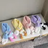 Bufanda Infantil Otoño e Invierno Nueva Engrosada Cálida Linda Dibujos Animados Pie Grande Guantes de Bebé Bufanda de Peluche