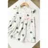 Vestido de Verano Fresco de Algodón con Mangas Cortas de Mosca para Niños, Vestido Fino Vic para Niñas