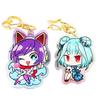Pingente Acrílico de Desenho Animado Anime Personalizado com Foto Chaveiro Personalizado com Glitter Cola Chaveiro Acrílico Personalização