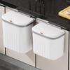 Bote de Basura de Cocina para Montar en la Pared Doméstico Puerta de Gabinete con Tapa Cubo de Basura para Desecho de Cocina Montado en la Pared Inodoro Inodoro Tipo Colgante