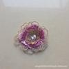 Aplique Bordado de Miçangas Vermelho Diamante Brilhante 3D Adesivos de Tecido Lantejoulas Flor Roupa Acessórios para Apresentação de Palco
