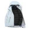 Chaqueta Impermeable de Capa Única con Caparazón Duro para Pájaros, de Primavera y Otoño, para Exteriores, L, para Hombres y Mujeres, con Laminado Impermeable, Tres en Uno, Moderna