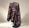 Lenço feminino de cetim liso para primavera e verão, imitação de seda, estampado xadrez pequeno, presente, lenço xale europeu e americano, atacado