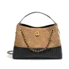 Bolso Tote Grande de Gamuza, Nuevo Estilo Otoño e Invierno, Bolso Cruzado Casual para Viajar con Cadena, Bolso de Hombro Elegante y de Moda