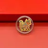 Oro Puro 999 Juego Completo de Doce Colores de Oro del Zodiaco Pegatinas para Teléfono Móvil para Exquisitos Regalos Navideños Shuibeike Mayoreo