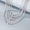 Cadena de Cuerda Retorcida de Acero Inoxidable Moda Personalizada Transfronteriza Estilo Simple Ins Japonés y Coreano Diseño de Nicho Collar de Cadena de Maíz para Hombres y Mujeres