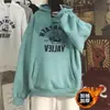 Moletons com Capuz Americanos Transfronteiriços para Homens e Mulheres no Outono e Inverno Moletons Casuais com Pelúcia Interna Estilo Hong Kong Versátil para Casais Marca da Moda Roupas de Tamanho Grande