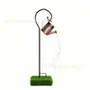 Lámpara de suelo hueca de hierro forjado transfronteriza con forma de tetera para césped, Luz solar para jardín exterior, Lámpara de suelo con forma de tetera de ángel