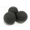 Bola de Espuma de Borracha Sólida Elástica de 6cm Bola Preta Brilhante Bola Esportiva para Lançar com a Mão Padrão de Logo Impresso