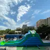 Juego de Tobogán Inflable para Piscina Juguetes de Juego Acuático para Refrescarse en Verano Material de PVC Ecológico Sistema de Drenaje Rápido