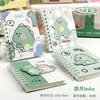 Cuaderno de Bolsillo con Cinta Mágica Portátil Cuaderno Espiral de Dibujos Animados Cuaderno Pequeño para Estudiantes de Primaria Portátil para Llevar Cuaderno para Notas de Tareas