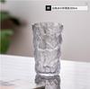 Taza de té de vidrio grueso para el hogar, vaso de whisky de aspecto alto, vaso de cerveza con patrón de glaciar, taza para bebidas de jugo