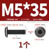 Tornillos para Muebles de Acero Inoxidable 304 Negros con Cabezas Planas Grandes, Allen, Cabezas Redondas, Tornillos de Borde Biselado y Pernos para Contrachapado